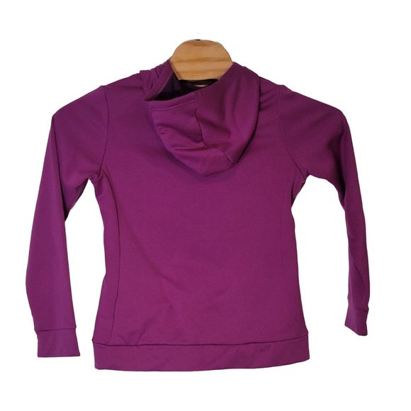Nike‎ Dri-Fit Hooded Sweatshirt Purple High Neck Hoodie Size XL Youth Big Kid - Picture 2 of 7